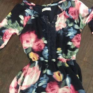 Abercrombie Kids Floral and Lace Dress